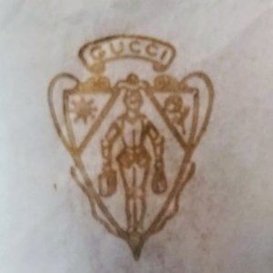 Vintage 80's Gucci Crest Tissue Paper with Foil St